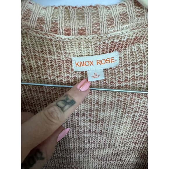Knox rose long line cardigan open front slouchy oversized fit size XL - Picture 4 of 5